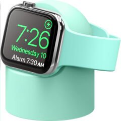 Apple Watch Uyumlu Silikon Akıllı Saat Şarj Standı Mint
