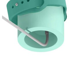 Apple Watch Uyumlu Silikon Akıllı Saat Şarj Standı Mint