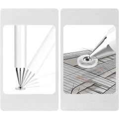 iPad Pro 11 (2024) İle Uyumlu 2 in 1 Dokunmatik Stylus Kalem Çizim Ve Yazı Kalemi