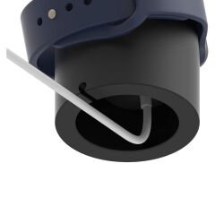 Apple Watch Uyumlu Silikon Akıllı Saat Şarj Standı Siyah