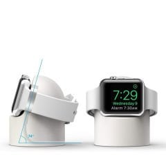 Apple Watch 7 8 9 10 İle Uyumlu Silikon Akıllı Saat Şarj Standı ve Typ-c Şarj Kablosu