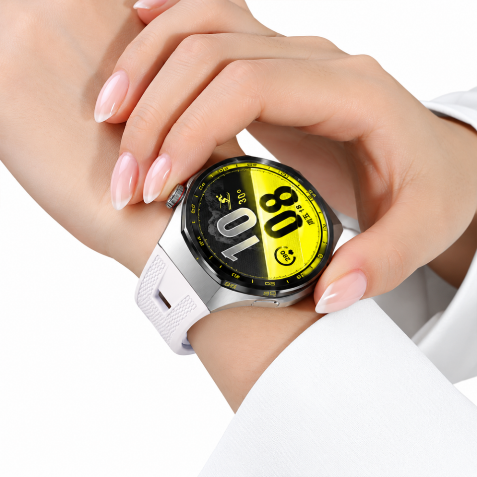 Sneezy Huawei Watch GT 7 Pro 46mm Uyumlu Pro TPUFlex Çift Şerit Örgü Desenli Sportif Silikon Kordon
