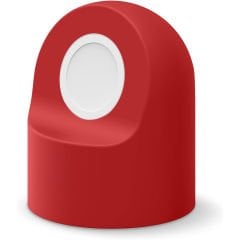 Apple Watch 7 8 9 10 İle Uyumlu Silikon Akıllı Saat Şarj Standı ve Typ-c Şarj Kablosu Kırmızı