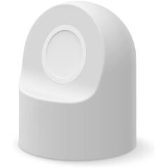 Apple Watch 2 3 4 5 6 İle Uyumlu Silikon Akıllı Saat Şarj Standı ve  USB Şarj Kablosu Beyaz