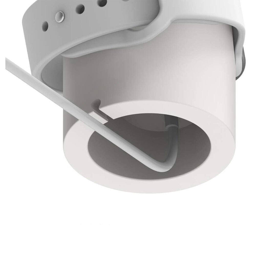 Apple Watch 2 3 4 5 6 İle Uyumlu Silikon Akıllı Saat Şarj Standı ve  USB Şarj Kablosu Beyaz