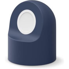 Apple Watch 2 3 4 5 6 İle Uyumlu Silikon Akıllı Saat Şarj Standı ve  USB Şarj Kablosu Lacivert