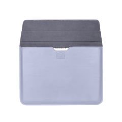 Sneezy Macbook Air 13.3 İnç A2179 Uyumlu PortaPivo Standlı Deri Taşıma Çantası Lila - Lila