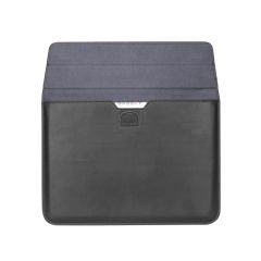 Sneezy Macbook Air 13.3 İnç A2179 Uyumlu PortaPivo Standlı Deri Taşıma Çantası Siyah - Siyah