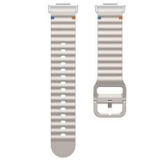 Huawei Watch Fit 3 İle Uyumlu Dalga Desenli Tokalı Yumusaş Soft Silikon Kordon Starlight