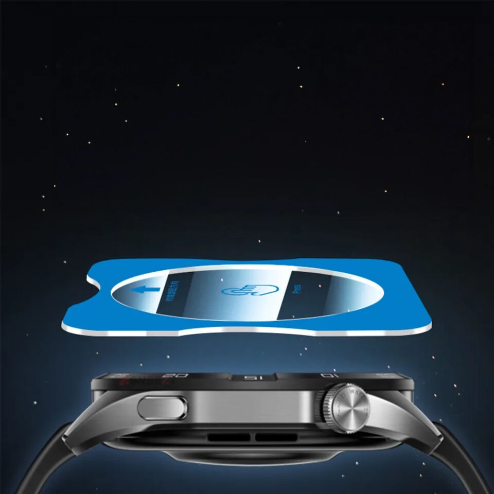 Samsung Watch 9 44mm Uyumlu Kolay Takılabilir Takma Aparatlı Temperli Cam Ekran Koruyucu