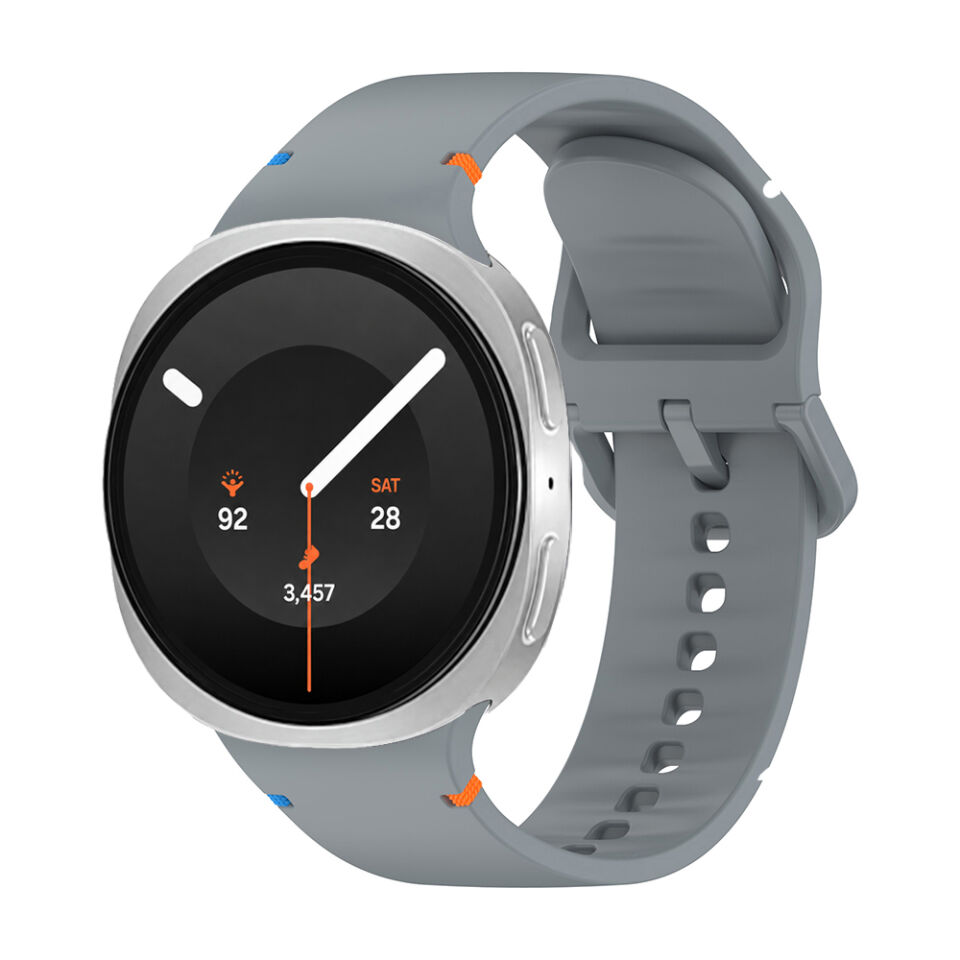 Samsung Galaxy Watch 9 44mm 40mm İle Uyumlu Metal Tokalı Spor Silikon Kordon