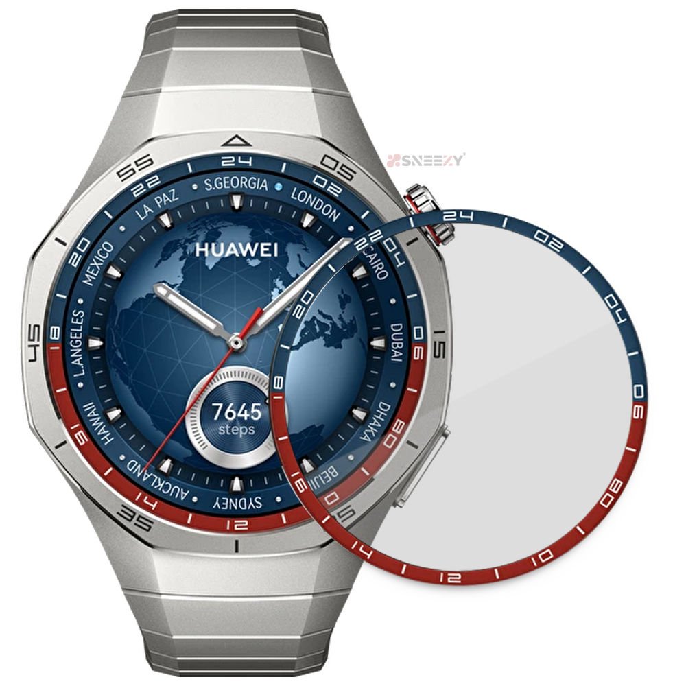 Sneezy Huawei GT5 Pro 46mm Uyumlu Renkli Kadran Polymer Temperli Nano 0.5 mm Watch Ekran Koruyucu