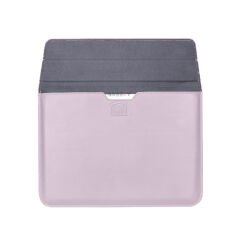 Sneezy Macbook Air 13.6 İnç 2023 A2681 Uyumlu PortaPivo Standlı Deri Taşıma Çantası Pembe - Pembe