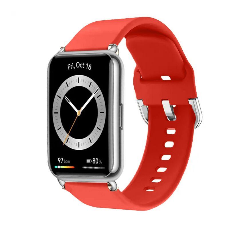 Huawei Watch Fit 2 İle Uyumlu PureLux Soft Tokalı Silikon Kordon