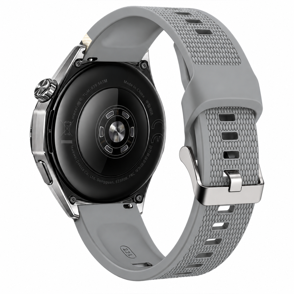 Sneezy Huawei Watch GT 6 Pro 46mm Uyumlu Slash Örgü Desenli Sportif Silikon Saat Kordonu