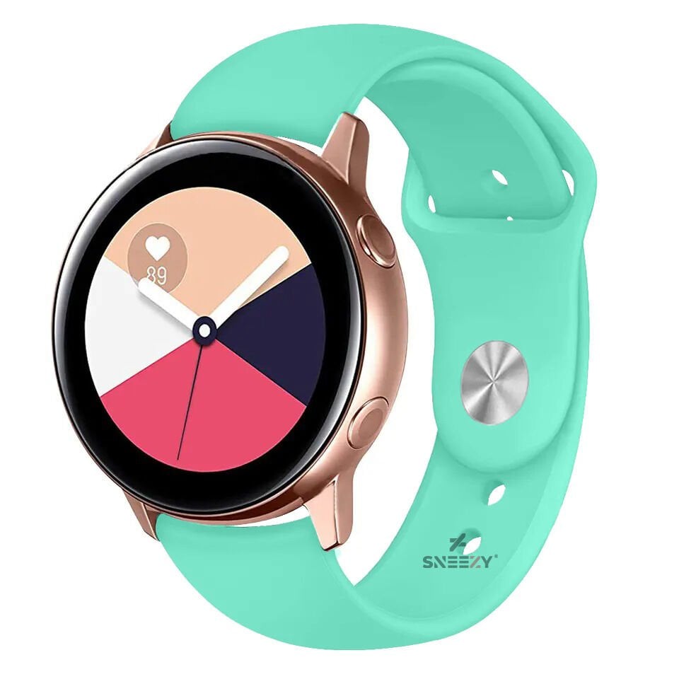 Huawei Watch GT2 Elite-Sport-Classic 46mm-GT2 Pro 22mm Uyumlu PureLux Soft Silikon Kordon Turkuaz - Turkuaz