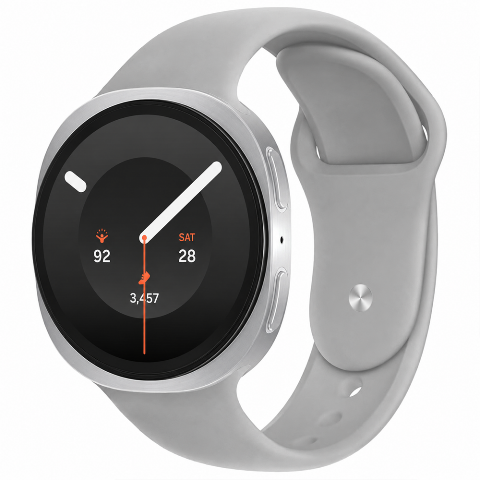 Samsung Galaxy Watch 9 44mm 40mm İle Uyumlu Klasik PureLux Soft Silikon Kordon