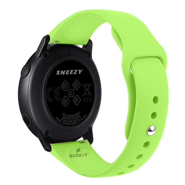 Huawei Watch GT Runner-Sport 46mm- GT2 E 22mm Uyumlu PureLux Soft Silikon Kordon Yeşil - Yeşil