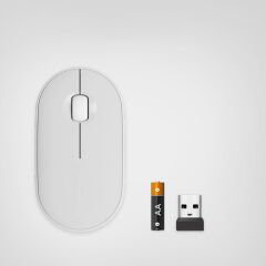 Tüm Macbook Modelleriyle Uyumlu B180 630-012736 Sessiz Optik Kablosuz Mouse Pilli Beyaz