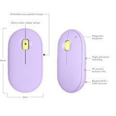 Tüm Macbook Modelleriyle Uyumlu B180 630-012736 Sessiz Optik Kablosuz Mouse Pilli Lavanta