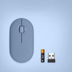 Tüm Macbook Modelleriyle Uyumlu B180 630-012736 Sessiz Optik Kablosuz Mouse Pilli Mavi
