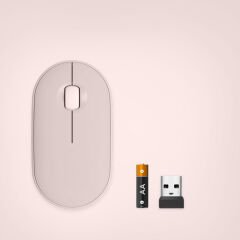 Tüm Macbook Modelleriyle Uyumlu B180 630-012736 Sessiz Optik Kablosuz Mouse Pilli Pembe