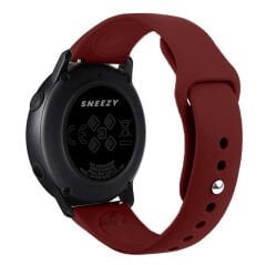 Huawei Watch GT Runner-Sport 46mm- GT2 E 22mm Uyumlu PureLux Soft Silikon Kordon Koyu Kırmızı - Koyu Kırmızı
