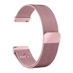 Honor Magic Watch 2 – Watch Magic – Watch Gs3 22mm Uyumlu Woven Wire Tasarım Metal Hasır Kordon Rose