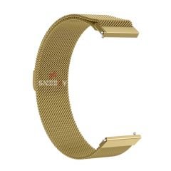 Amazfit Watch GTR 3 Pro-GTR 3-GTR 2e-GTS 2-GTR 47mm 22mm Uyumlu Woven Wire Metal Hasır Kordon Gold