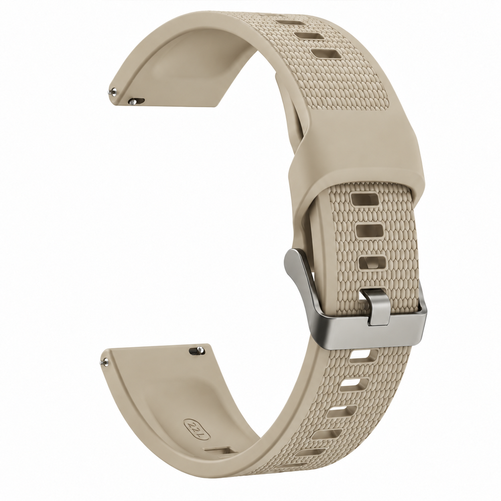 Sneezy Huawei Watch GT 7 46mm Uyumlu Slash Örgü Desenli Sportif Silikon Saat Kordonu