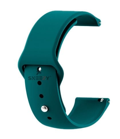 Huawei Watch GT Runner-Sport 46mm- GT2 E 22mm Uyumlu PureLux Soft Silikon Kordon Petrol Mavisi - Petrol Mavisi