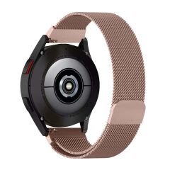 Amazfit Watch GTR 3 Pro-GTR 3-GTR 2e-GTS 2-GTR 47mm 22mm Uyumlu Woven Wire Metal Hasır Kordon Rose Gold