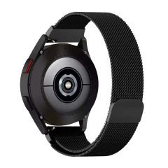 Amazfit Watch GTR 3 Pro-GTR 3-GTR 2e-GTS 2-GTR 47mm 22mm Uyumlu Woven Wire Metal Hasır Kordon Siyah