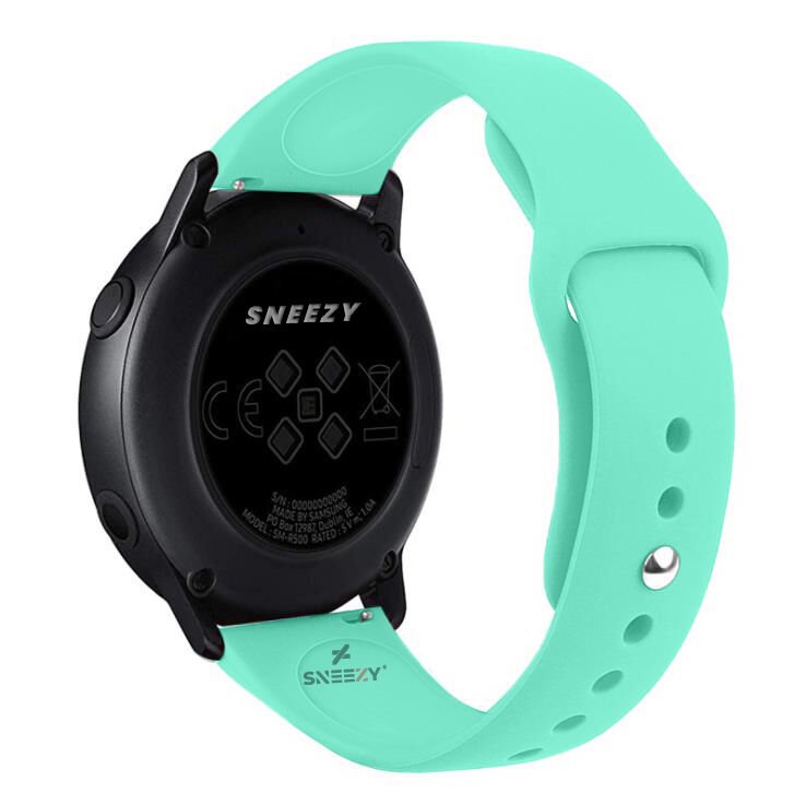 Huawei Watch GT Runner-Sport 46mm- GT2 E 22mm Uyumlu PureLux Soft Silikon Kordon Turkuaz - Turkuaz