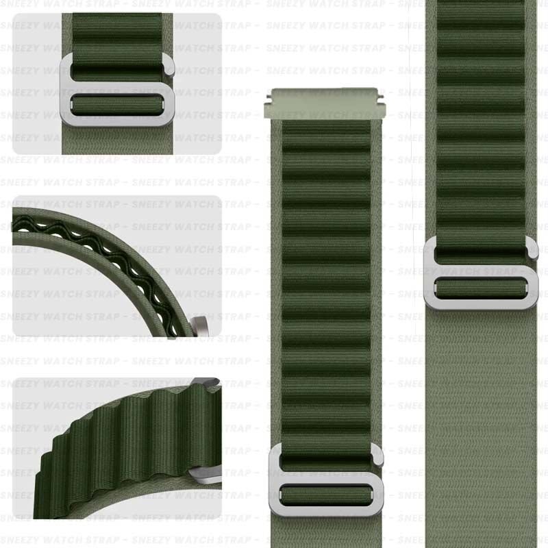 Xiaomi Watch S1 -S1 Active -Mi Watch -Watch Color 22mm Uyumlu Frost Alpine Loop Kordon Haki