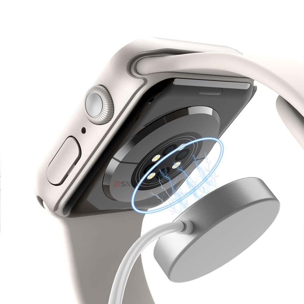 Apple Watch 45MM 7-8-9 SE Seri Uyumlu Starlight 360 Derece Koruma ve Temperli Cam Ekran Koruyucu