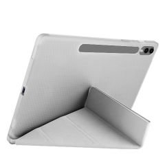 Samsung Galaxy Tab S7 Fe T735 / T737 / T730 12.4 İnç Katlanabilir Kalemlikli Standlı Akıllı Kılıf Gri - Gri