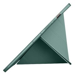 Samsung Galaxy Tab S7 Fe T735 / T737 / T730 12.4 İnç Katlanabilir Kalemlikli Standlı Akıllı Kılıf Haki - Haki