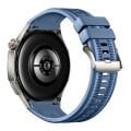 Huawei Watch GT6 Pro 46mm İle Uyumlu Örgü Desen Metal Tokalı Silikon Akıllı Saat Kordonu Kahverengi