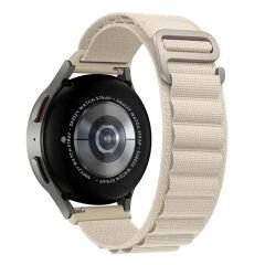 Huawei Watch Ultimate – Watch Buds 22mm Uyumlu Frost Alpine Loop Kordon Starlight