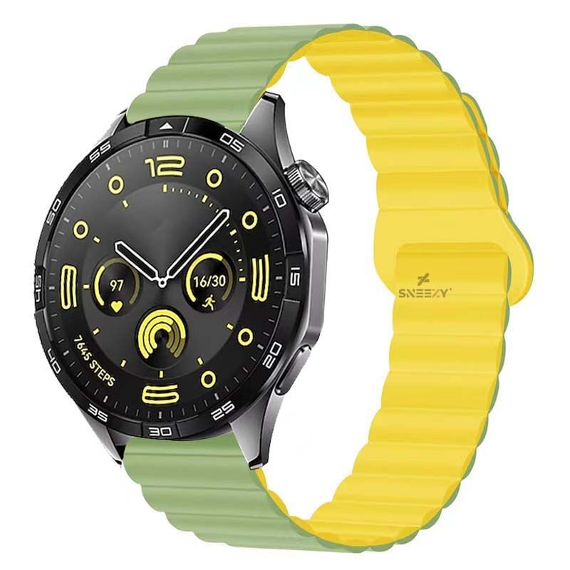 Amazfit Watch GTR 3 Pro-GTR 3-GTR 2e-GTS 2-GTR 47mm 22mm Uyumlu Harmony Duo Magnetik Silikon Kordon Mint