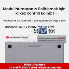 MacBook Pro 16.2 İnç Kılıf M1-M2-M3 A2485-A2780-A2991 Zırh Özellikli Dayanıklı Koruyucu Sert Kılıf Gold-Set2