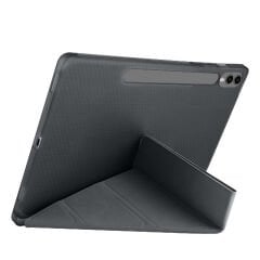 Samsung Galaxy Tab S7 Fe T735 / T737 / T730 12.4 İnç Katlanabilir Kalemlikli Standlı Akıllı Kılıf Siyah - Siyah