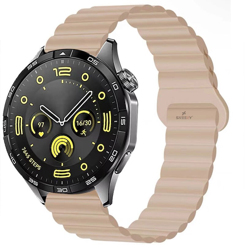 Amazfit Watch GTR 3 Pro-GTR 3-GTR 2e-GTS 2-GTR 47mm 22mm Uyumlu Harmony Duo Magnetik Silikon Kordon Starlight - Starlight