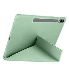 Samsung Galaxy Tab S7 Fe T735 / T737 / T730 12.4 İnç Katlanabilir Kalemlikli Standlı Akıllı Kılıf Yeşil - Yeşil