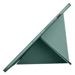 Samsung Galaxy Tab S7 Plus T970 12.4 İnç Katlanabilir Kalemlikli Standlı Akıllı Kılıf Haki - Haki