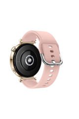 Huawei Watch Gt2 42mm Ile Uyumlu 20mm Purelux Soft Tokalı Silikon Kordon Dayanıklı Spor Stil Pembe Açık