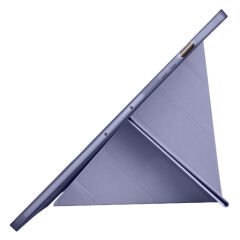 Samsung Galaxy Tab S7 Plus T970 12.4 İnç Katlanabilir Kalemlikli Standlı Akıllı Kılıf Lavanta - Lavanta