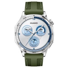 Huawei Watch GT3 46mm GT3 Pro GT3 Se ile Uyumlu Metal Tokalı Dikiş Detaylı Şık Dokuma Silikon Kordon Haki