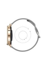 Huawei Watch Gt2 42mm Ile Uyumlu 20mm Purelux Soft Tokalı Silikon Kordon Dayanıklı Spor Stil Gri